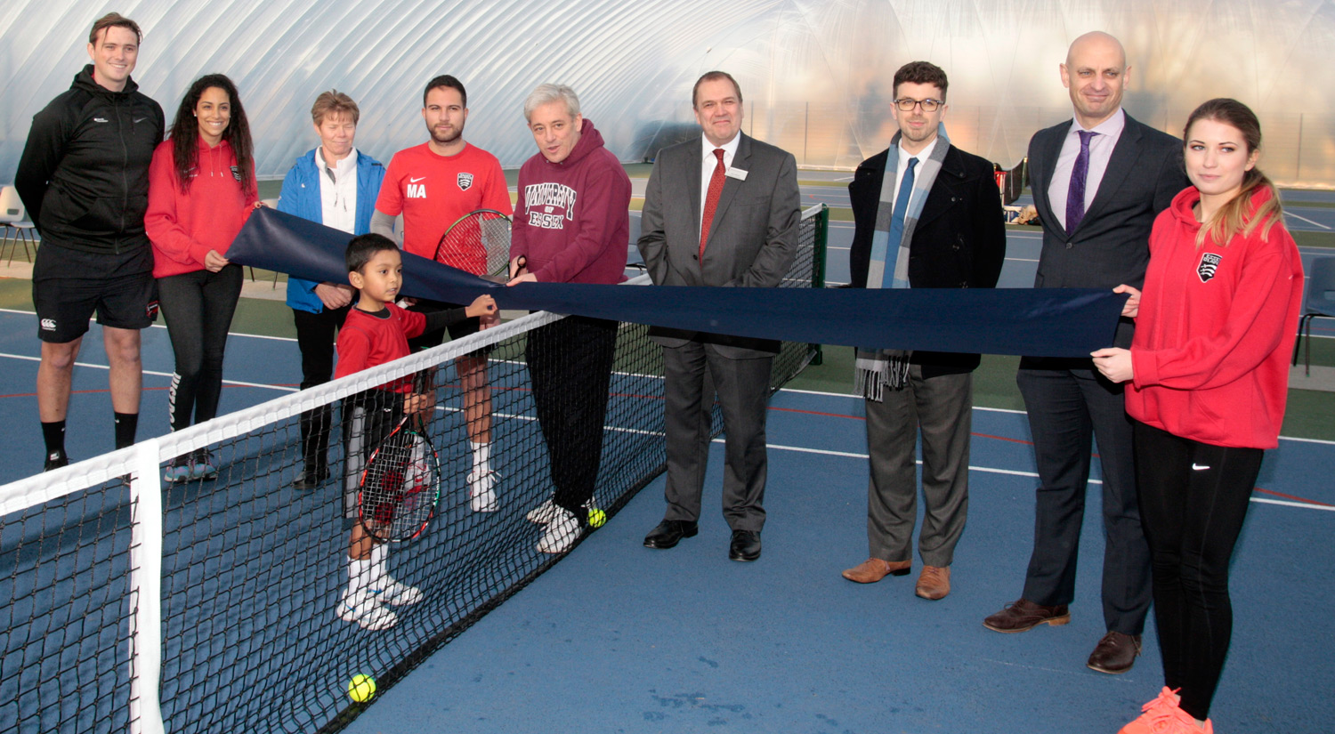 Opening our new tennis dome