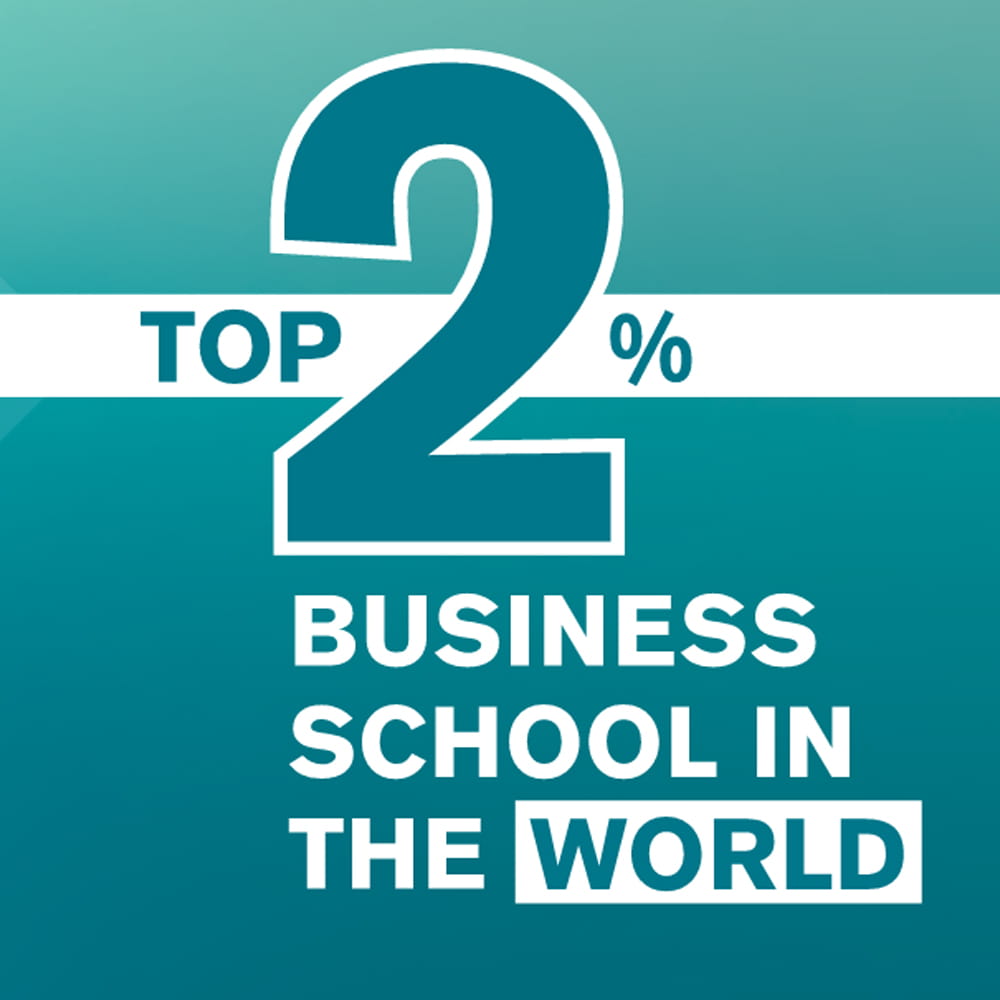 Top 2% business school in the world 