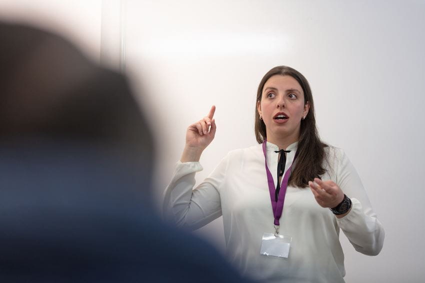 Female speaker at Successful Futures Event