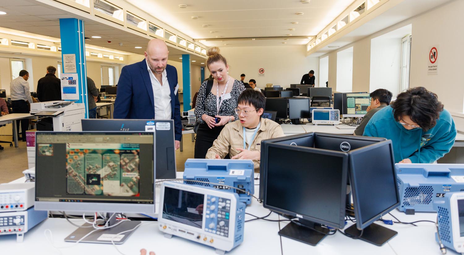 Students showing projects at CSEE Open Day