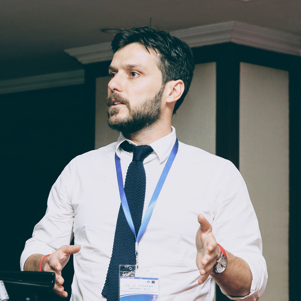 Thanos Verousis, Lecturer in Finance delivers a lecture