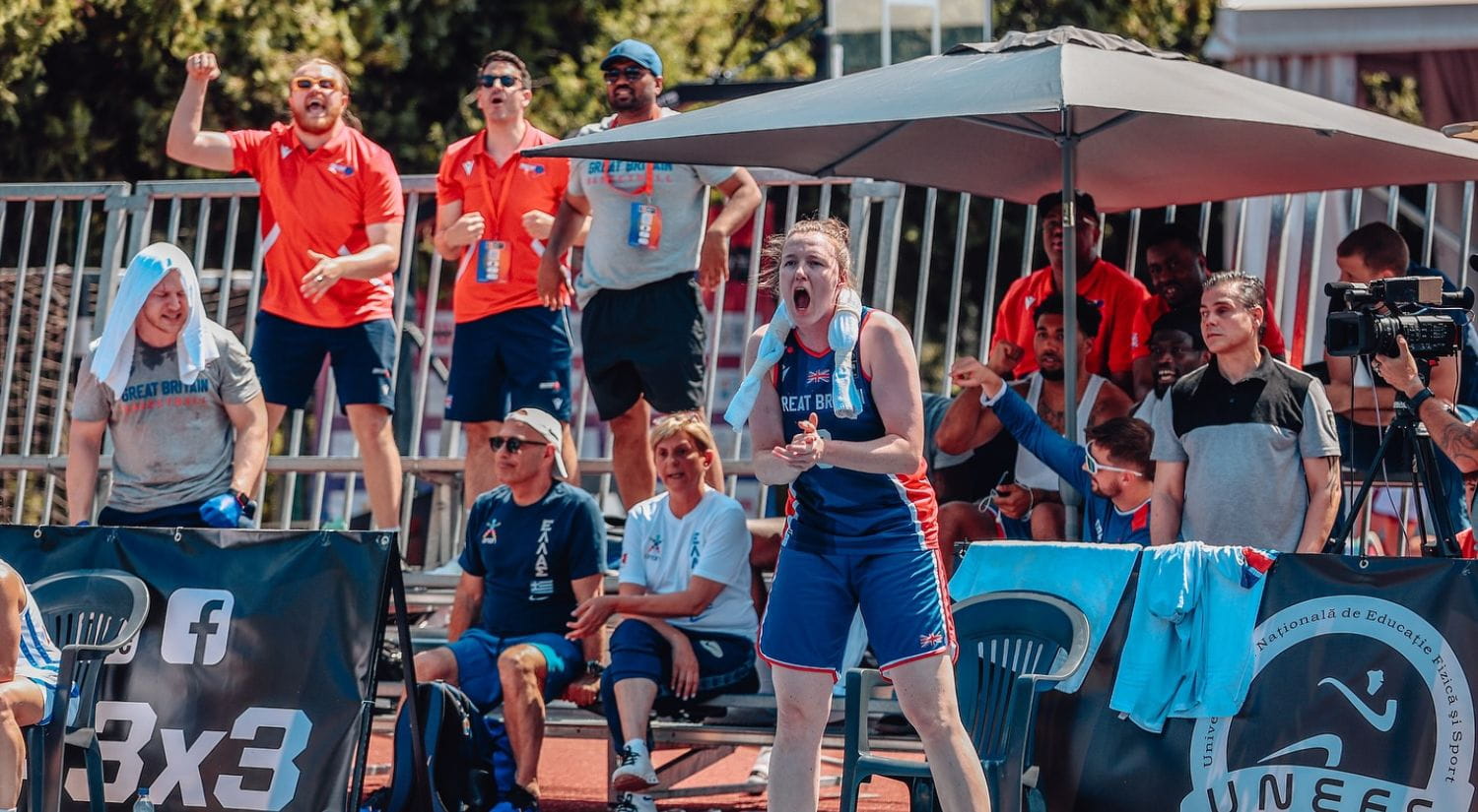 Rebels captain Claire Paxton cheers for her country