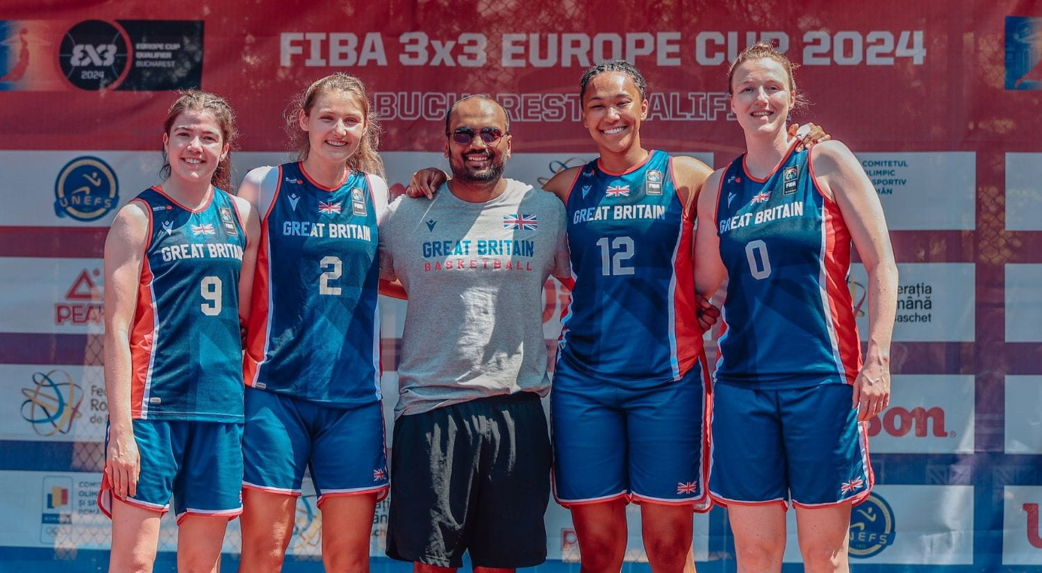 Claire and her teammates 