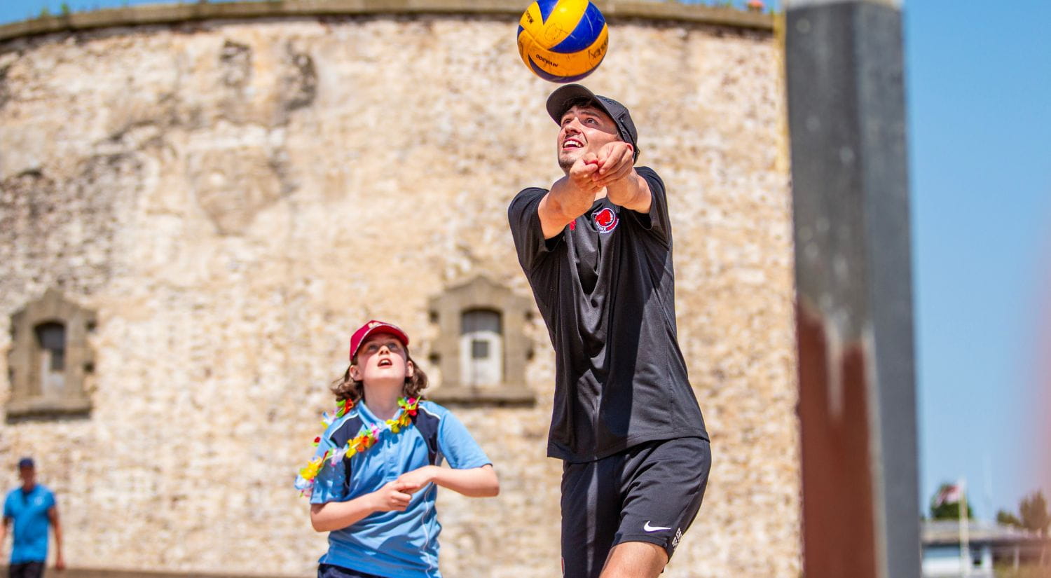 Rebels player Euan Fraser on the court