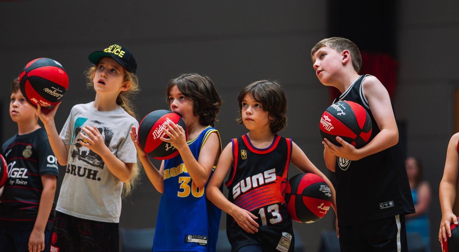 Youngsters on the court