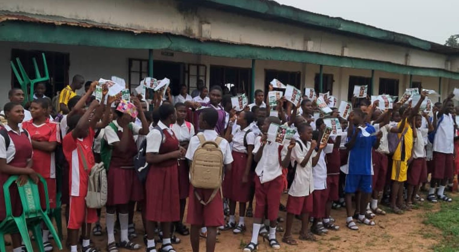 Schoolchildren learning about the scheme