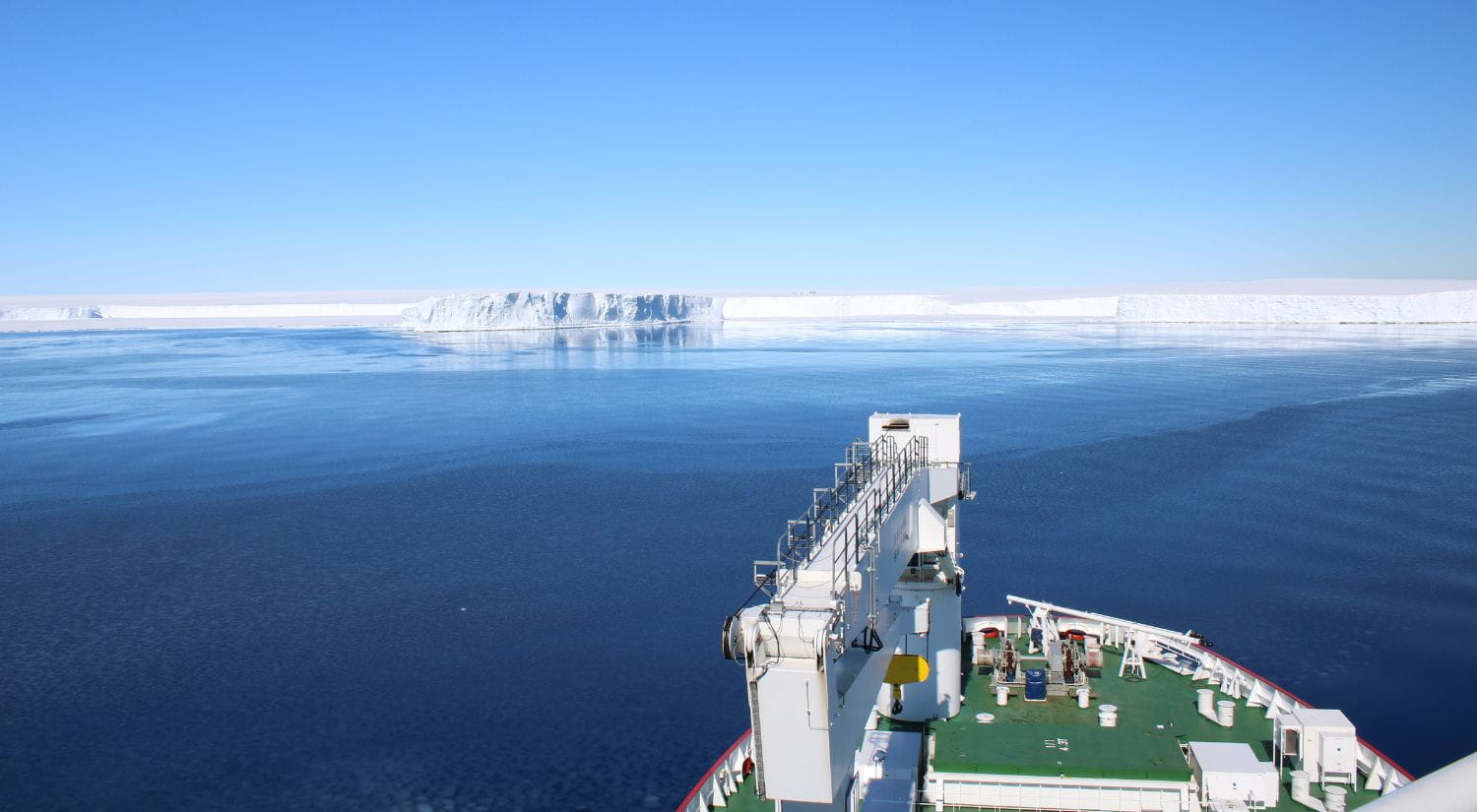 The view from the ship in the Weddell Sea