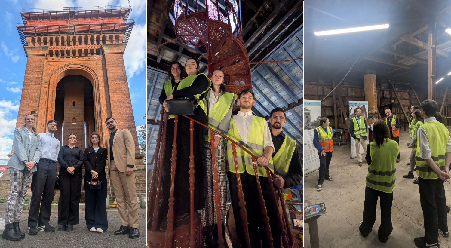 The students exploring Jumbo