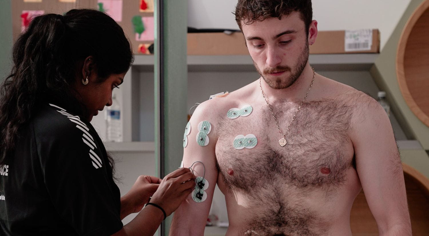 Muscle activation was tested 