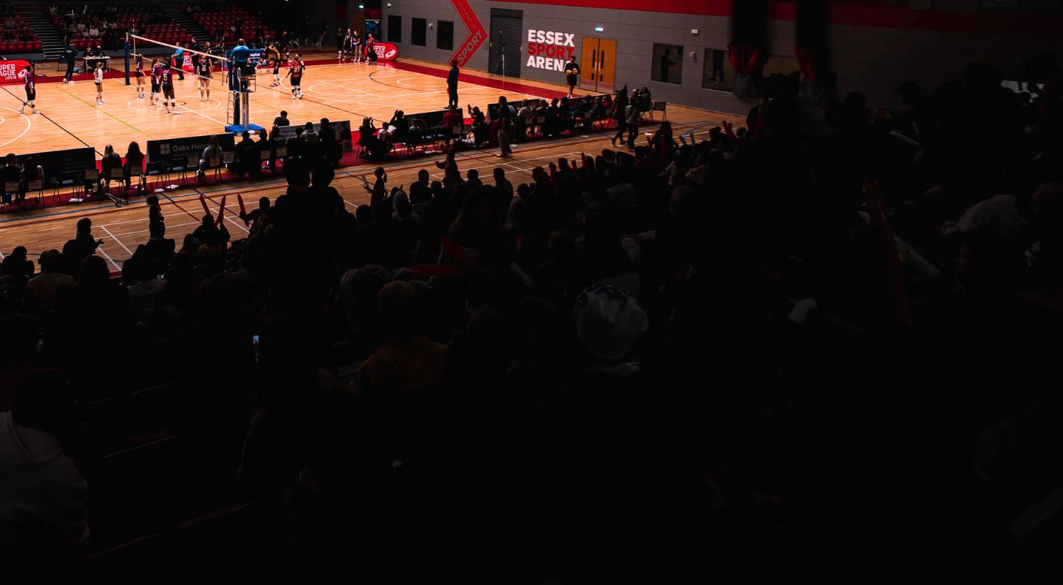 The crowd cheering on the Rebels