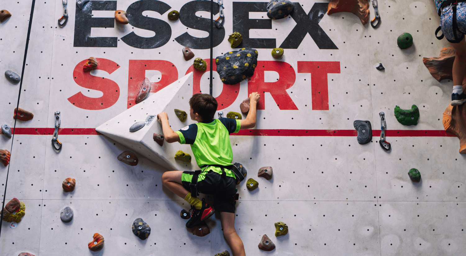 Junior on the Climbing wall