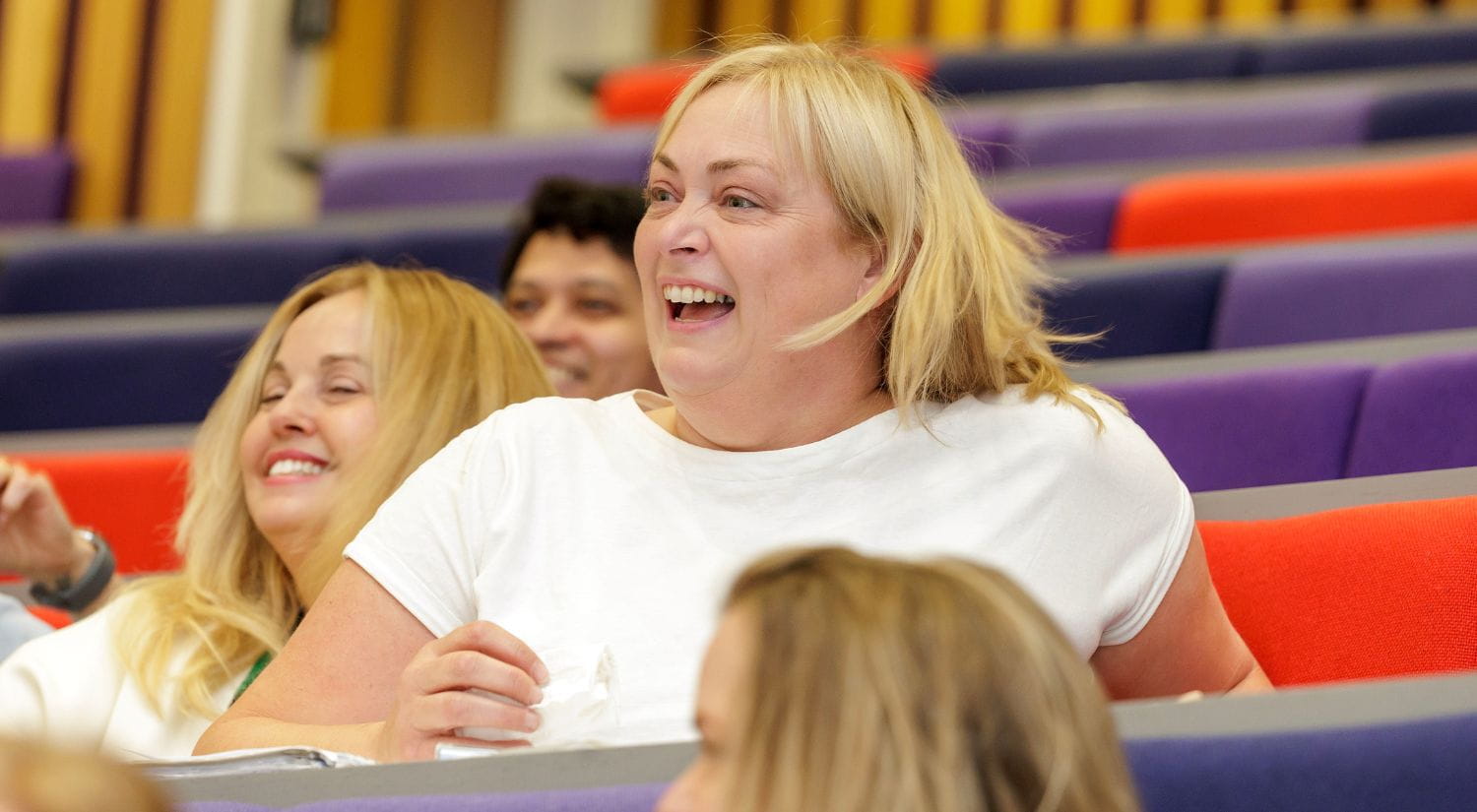 Sarah Mather is surprised by announcement she is to receive award from Chief Nursing Officer