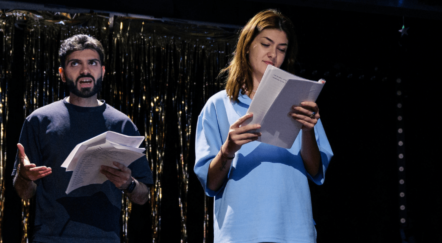 Zakaria Meknas and Gabriela Chanova rehearse Lightstreams