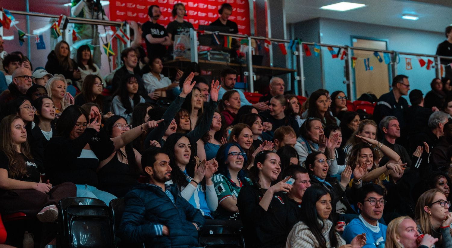 The crowd enjoying the day