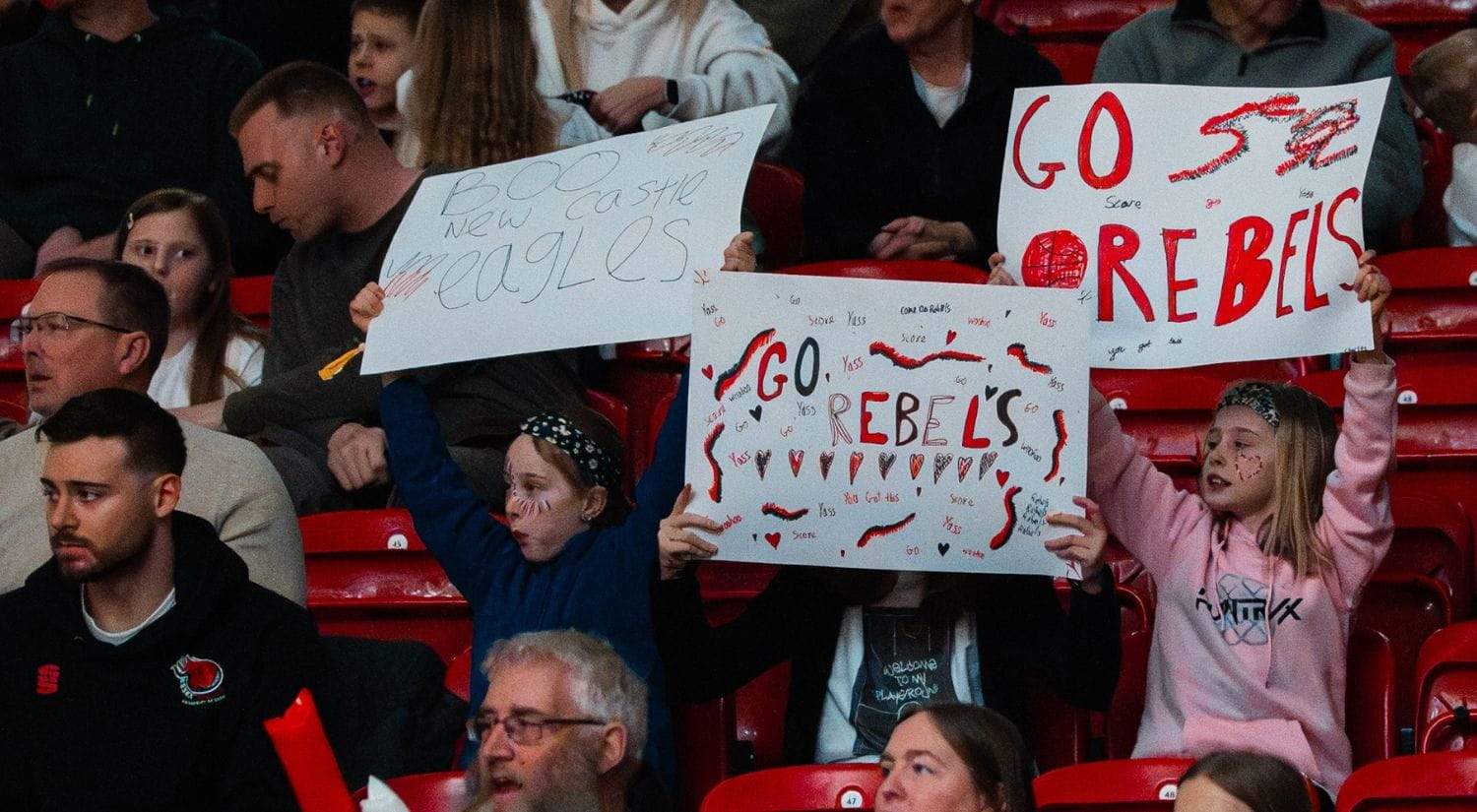 Young fans enjoy the day