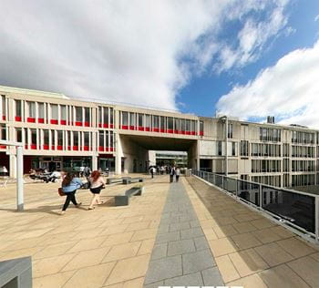 View from Square 2 outside the Rab Butler Building looking towards Square 3