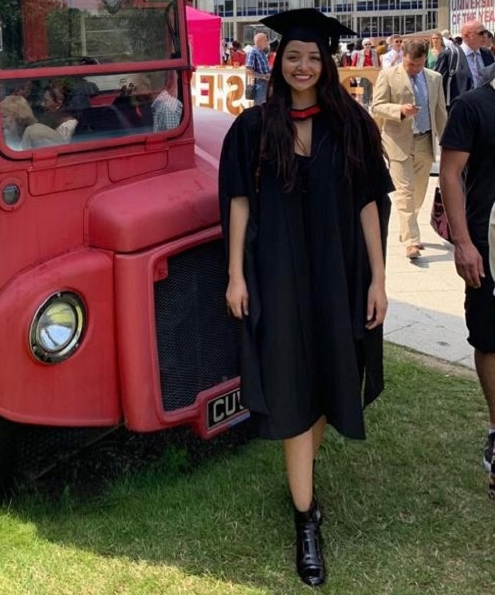 A portrait of Cynthia Matildes Mariscal.