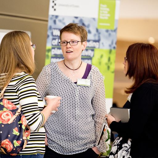People networking at Agritech Week event held at University