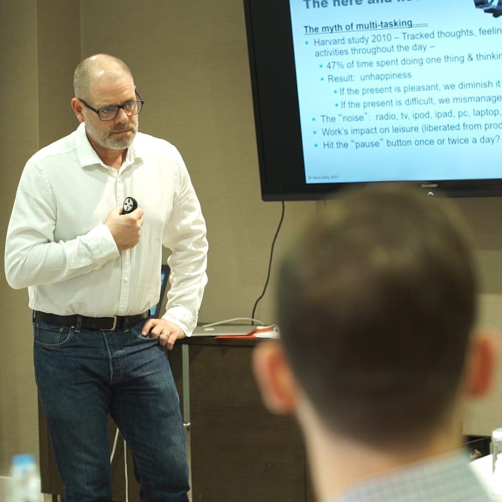 Lecturer at an executive education course