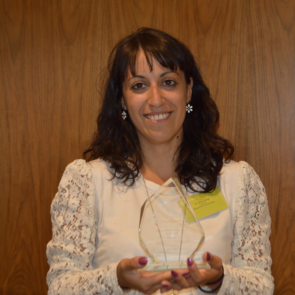Anna Sergi receives a research impact award