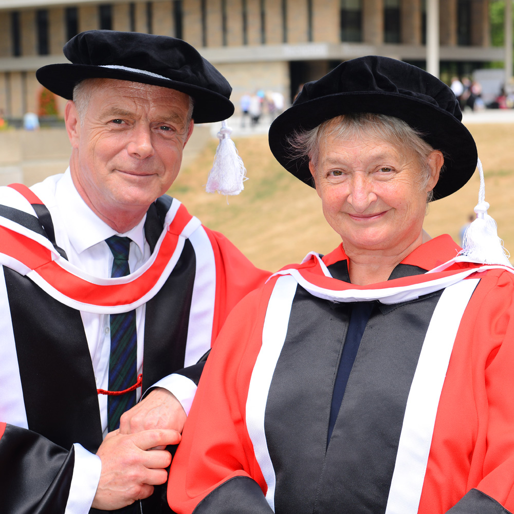 Stephen Daldry and Janine Duvitski