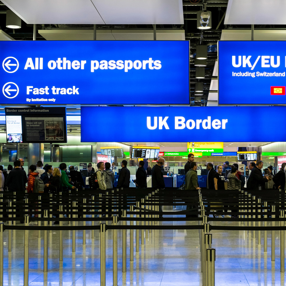 Photo of passport control