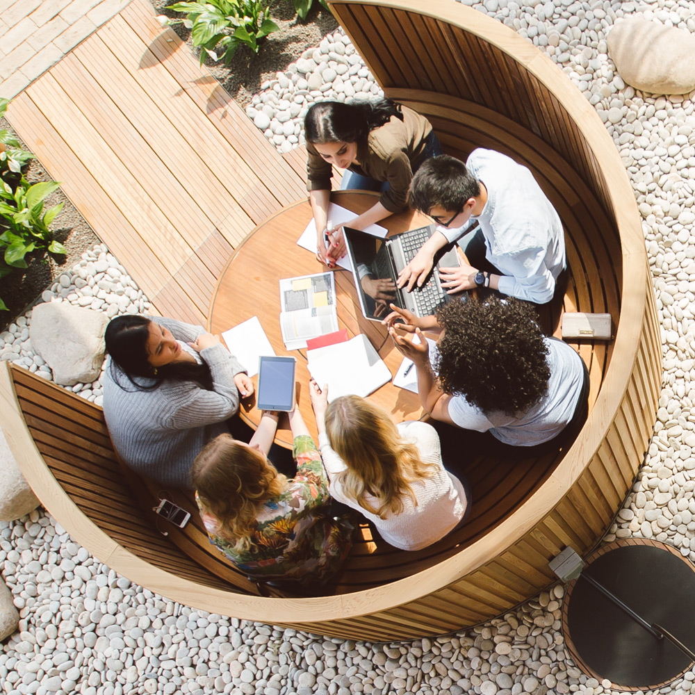 Group of students working