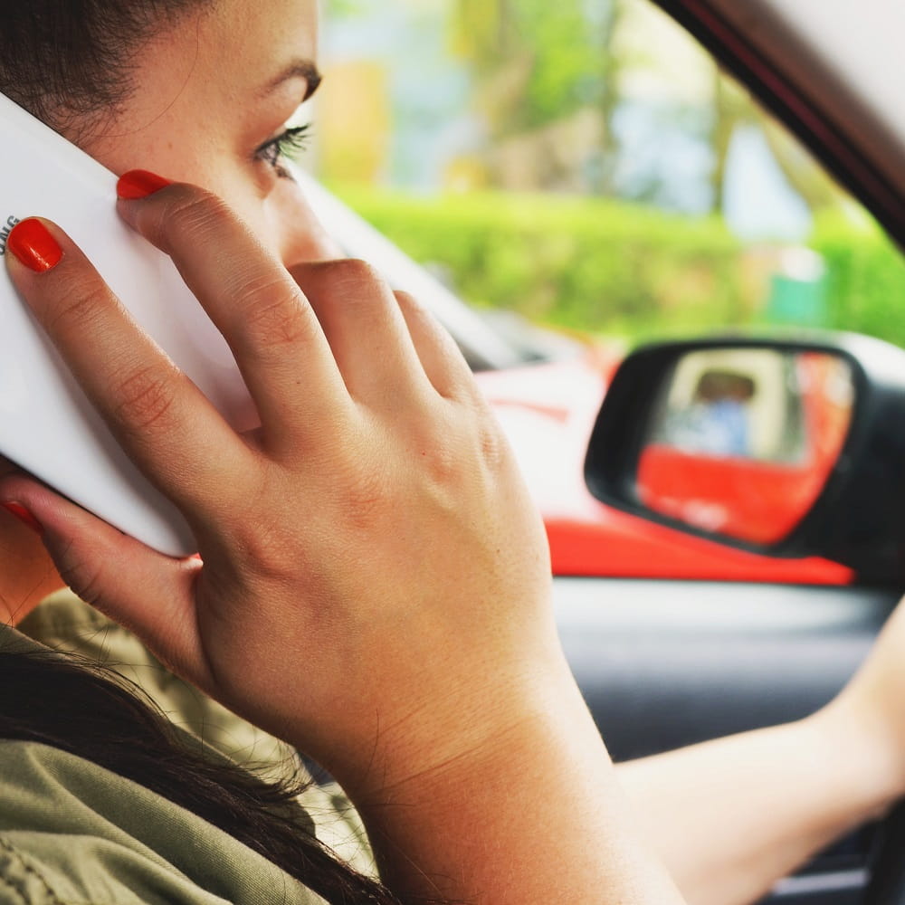 Using a mobile phone while driving