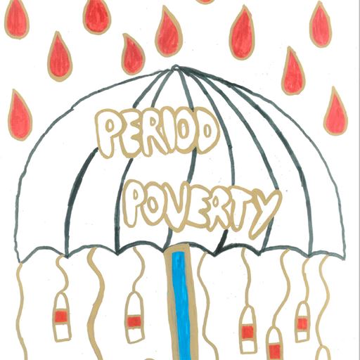 Period poverty campaign poster