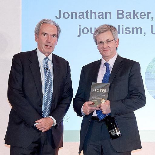 Professor Jonathan Baker at NCTJ awards