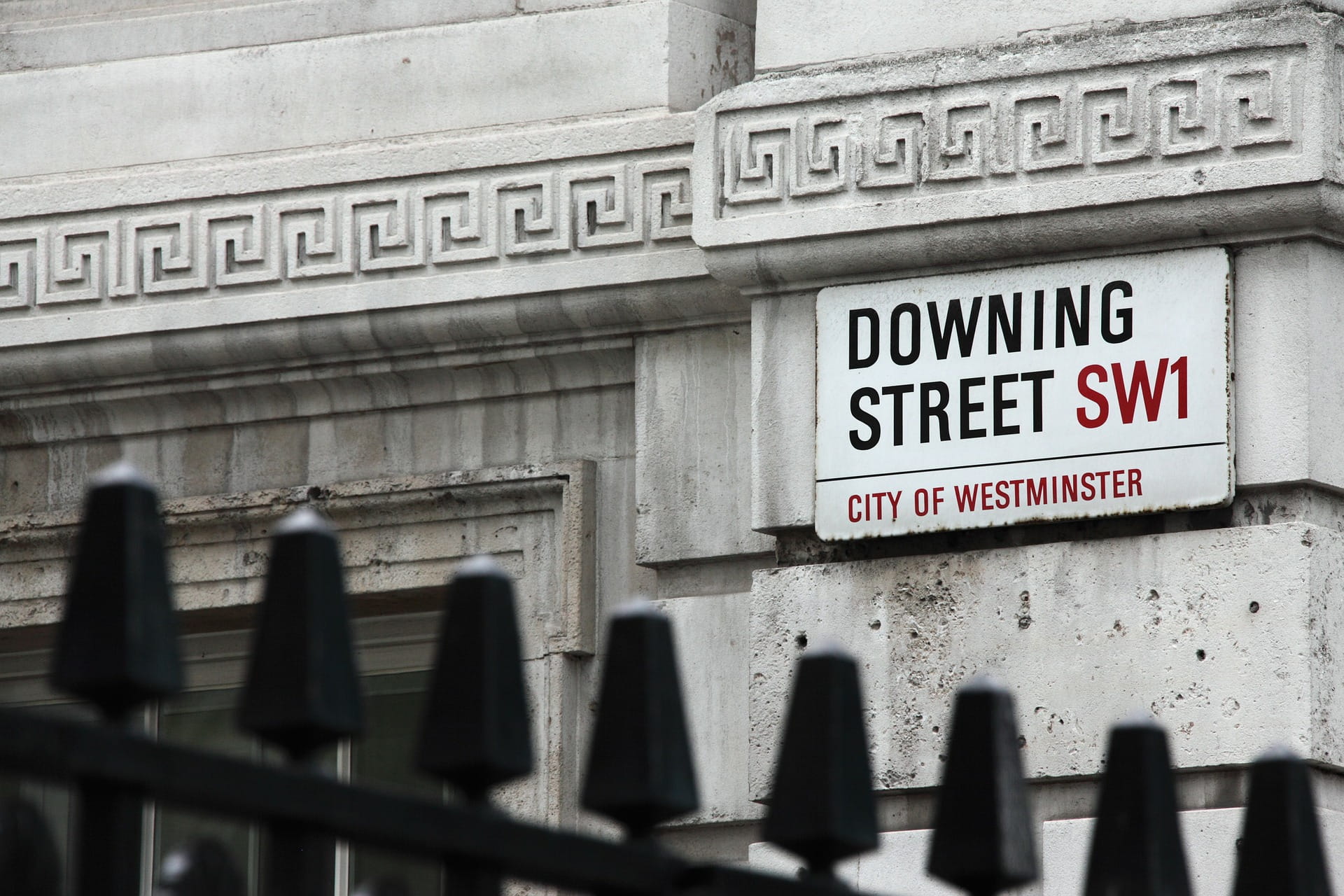 Street sign of Downing Street