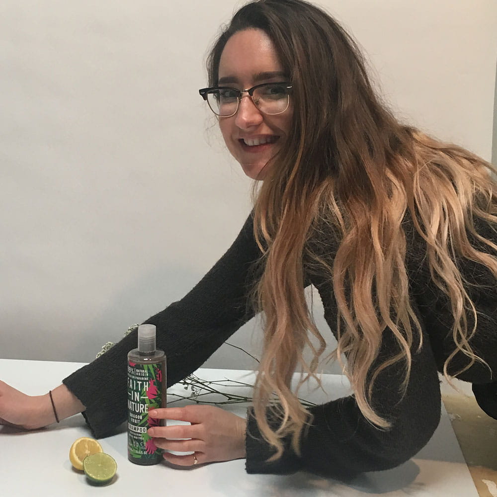 Sian working at Aceville Publications