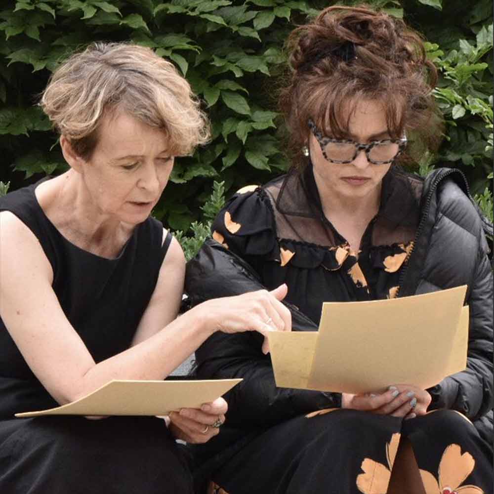 Lucy Noakes with Helena Bonham Carter