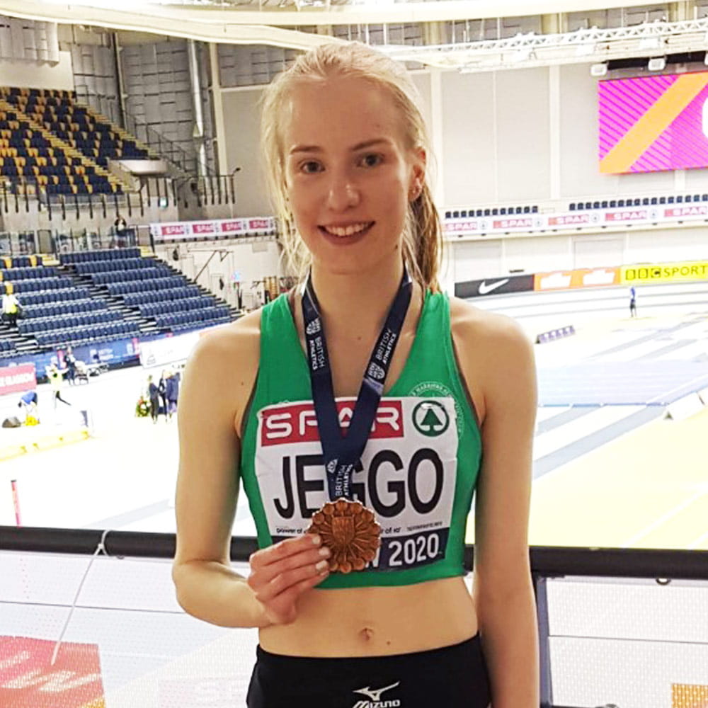 Rebecca Jeggo with her bronze medal