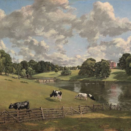A painting by John Constable of Wivenhoe House and Park.