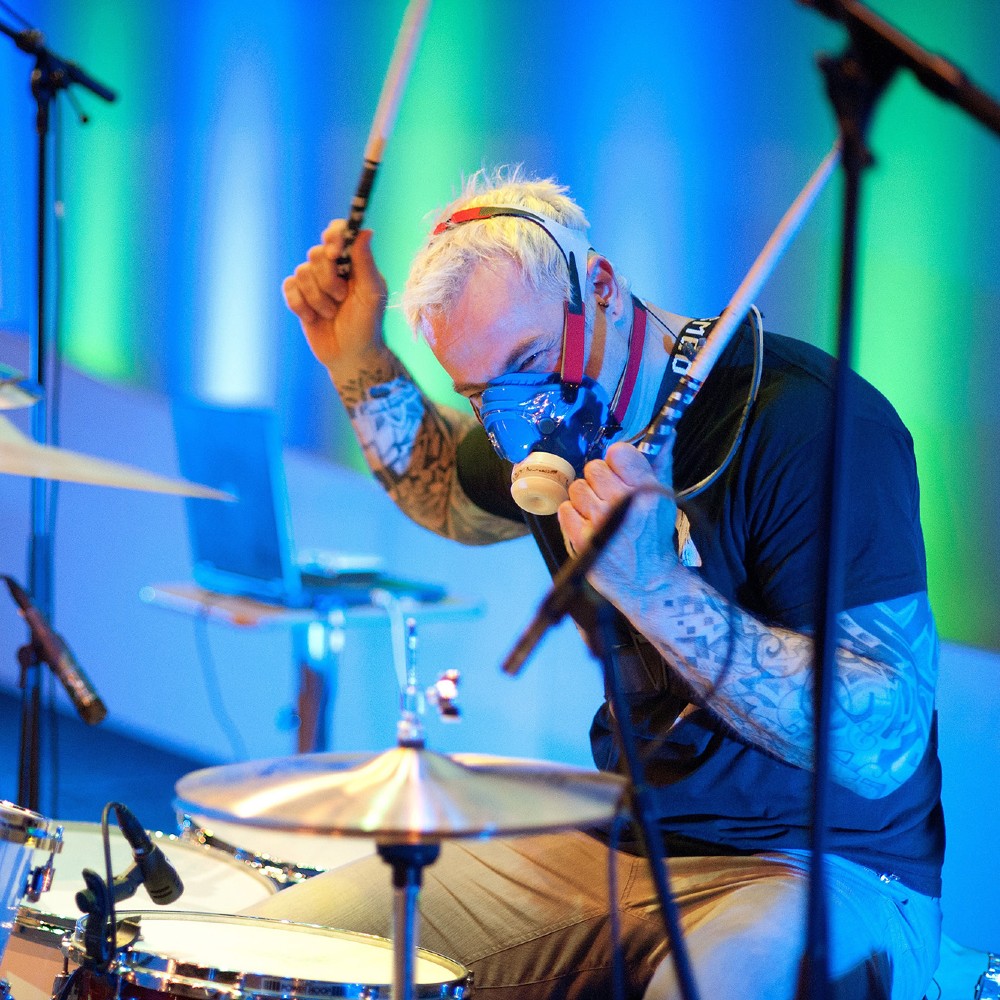 photo of drummer playing