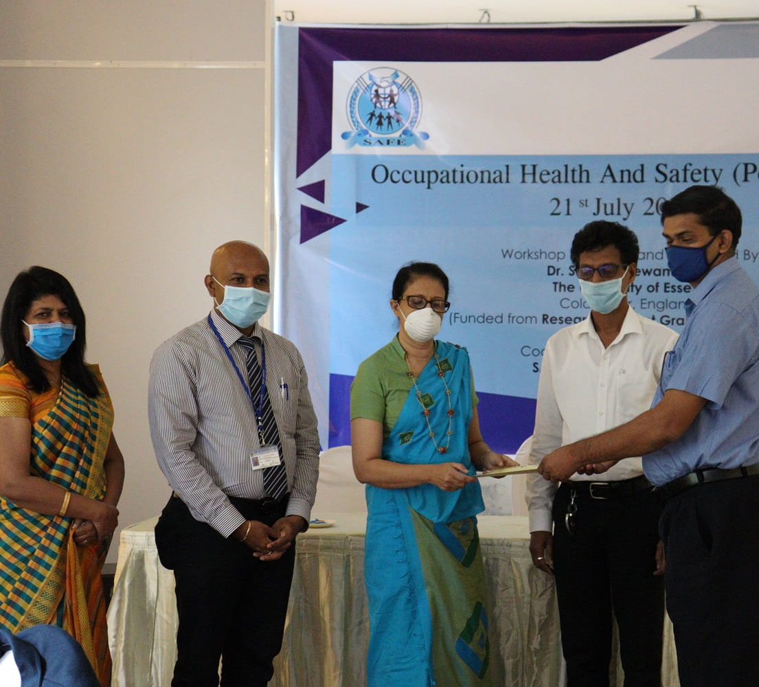 GCRF workshop holding certificate