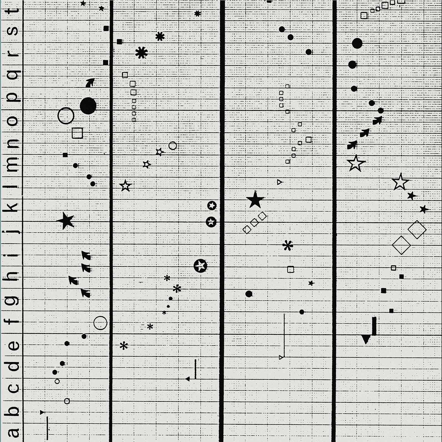 Black and white image of coding