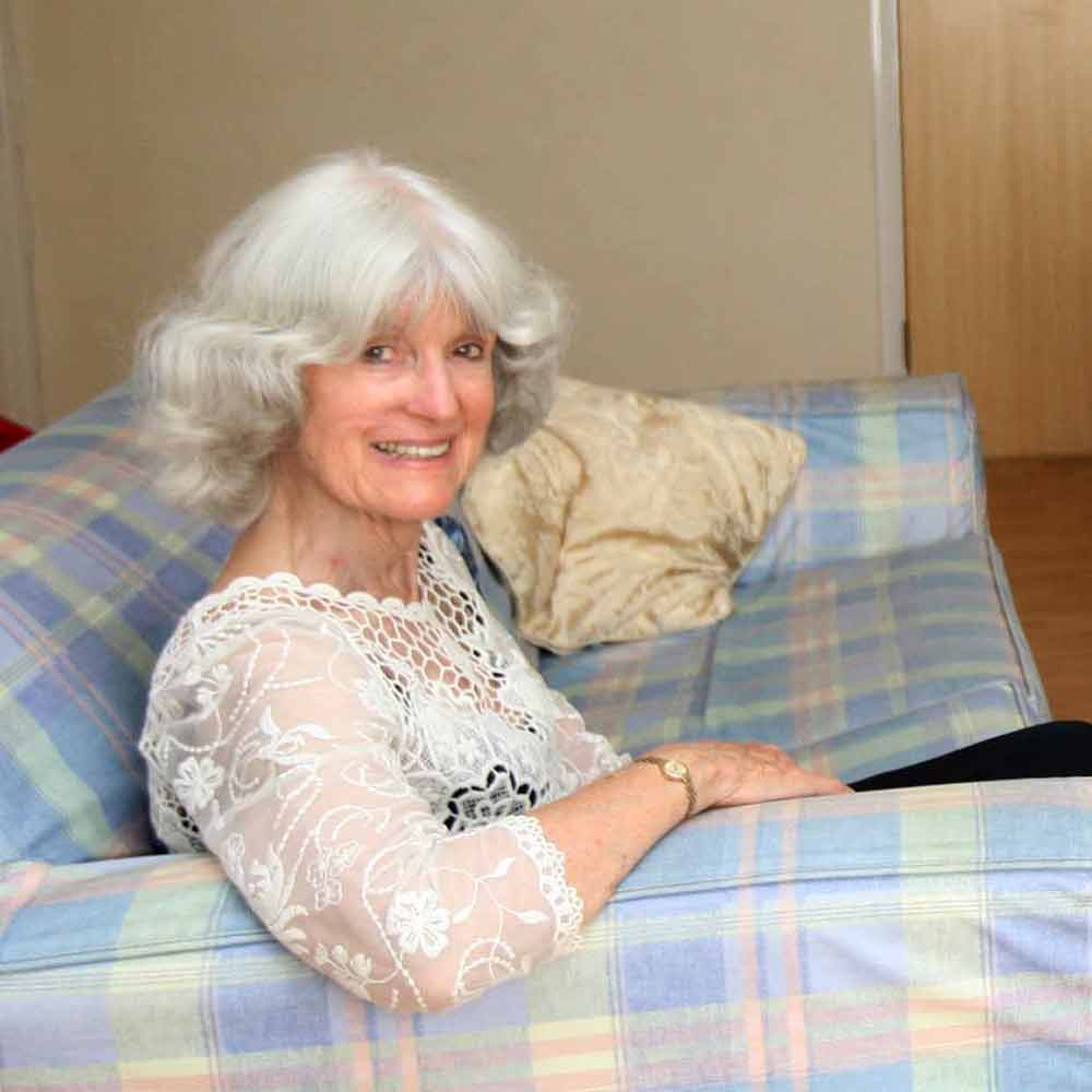 Dr June Freeman, smiling