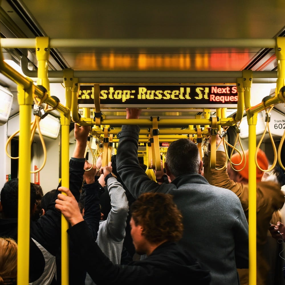Crowded bus