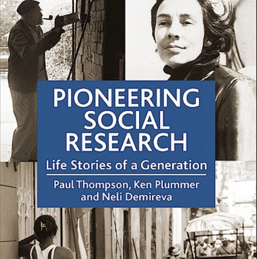 image of book cover of pioneering showing sociologists and studies