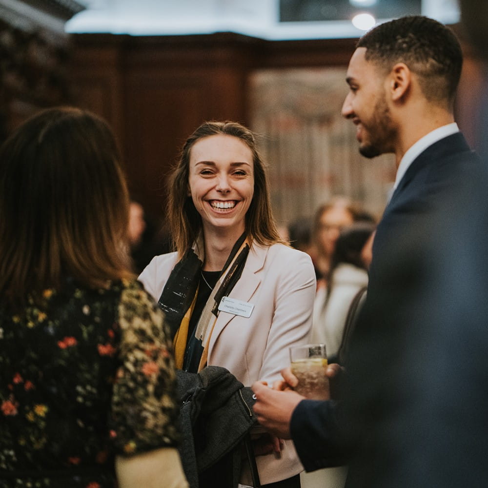 Group of students socialising