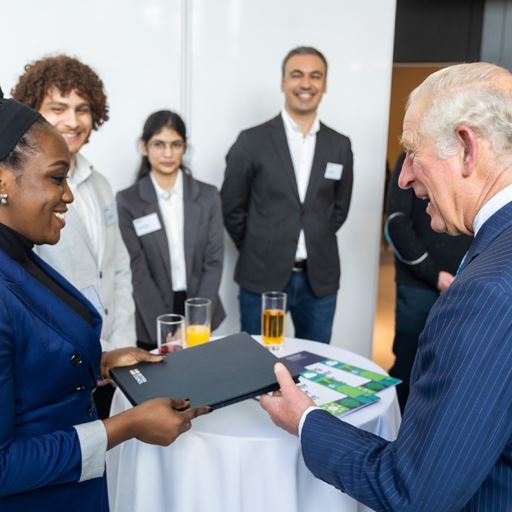Prince Charles meets the scholars