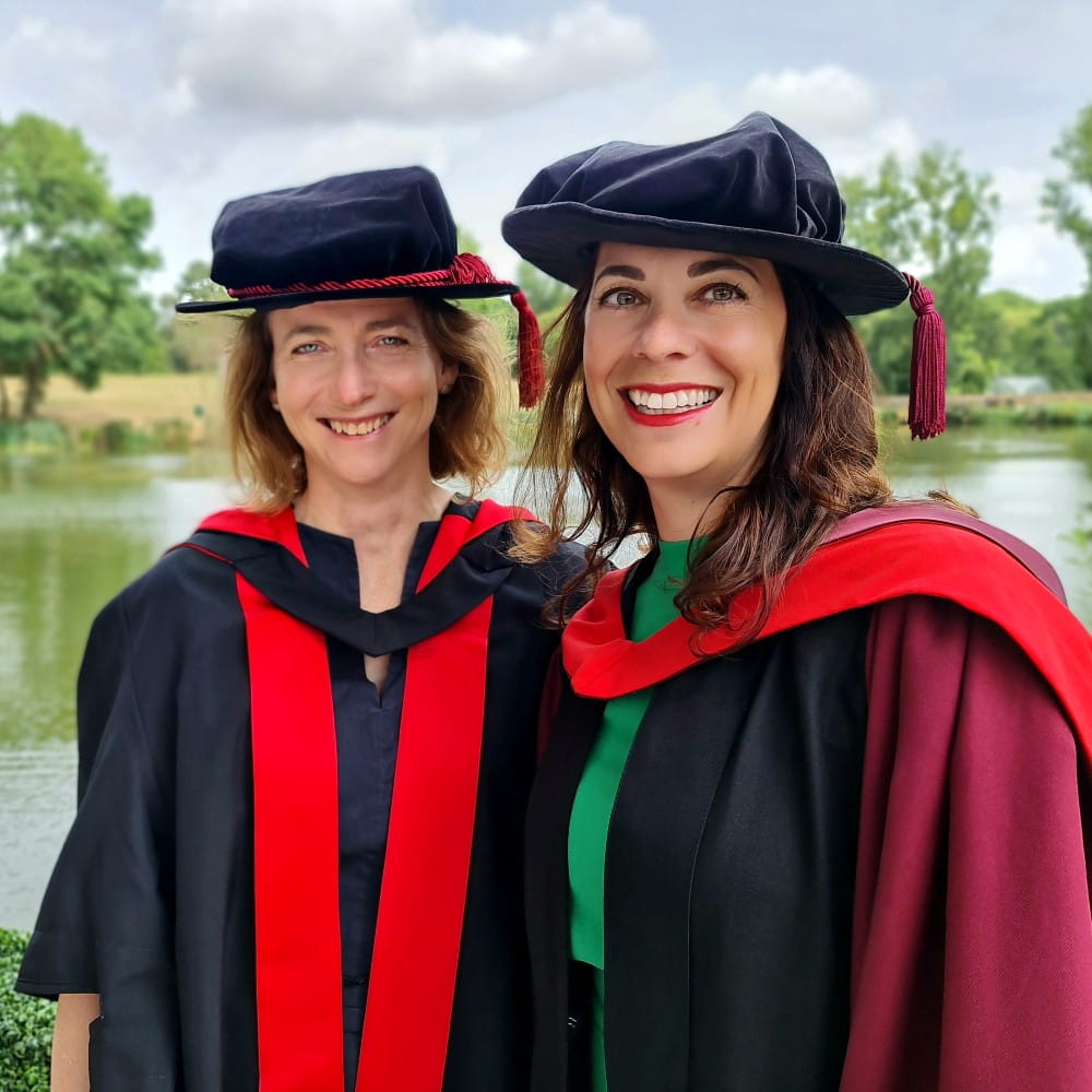 Professor Pam Cox and Elizabeth Newman Earl