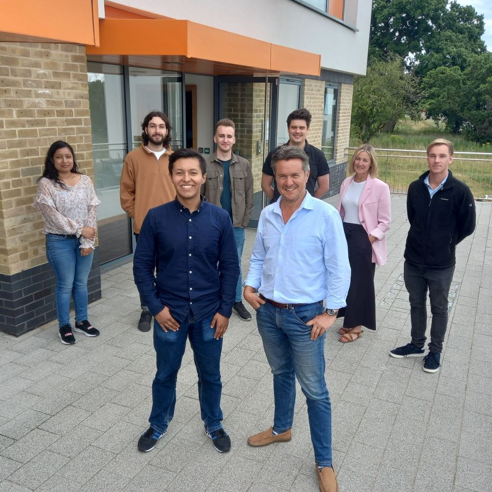 Above Surveying team at their offices on Parkside