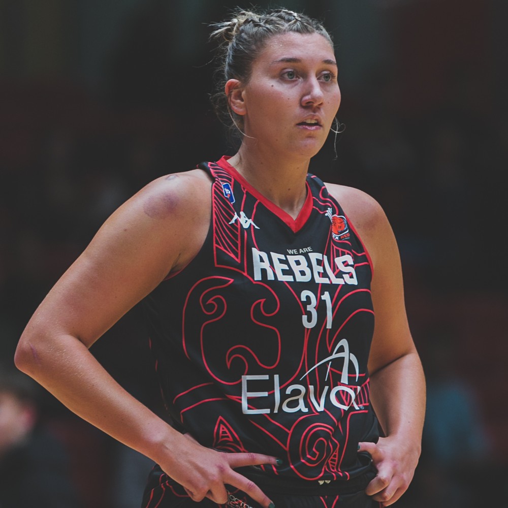 A player stood mid-game in her kit