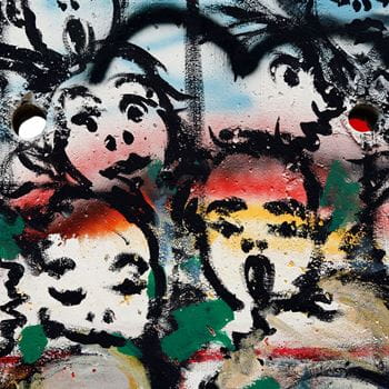 Artwork of faces representing Government