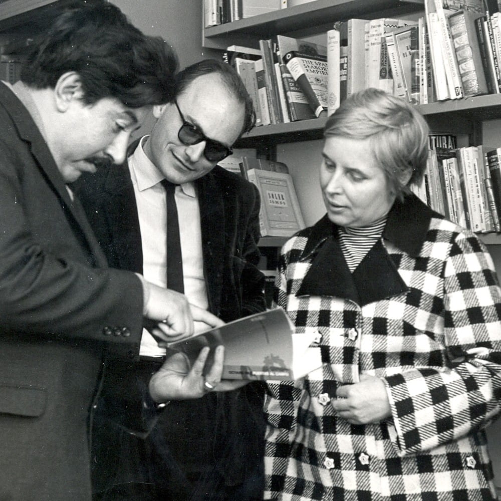 Professor Jean Franco with colleagues 