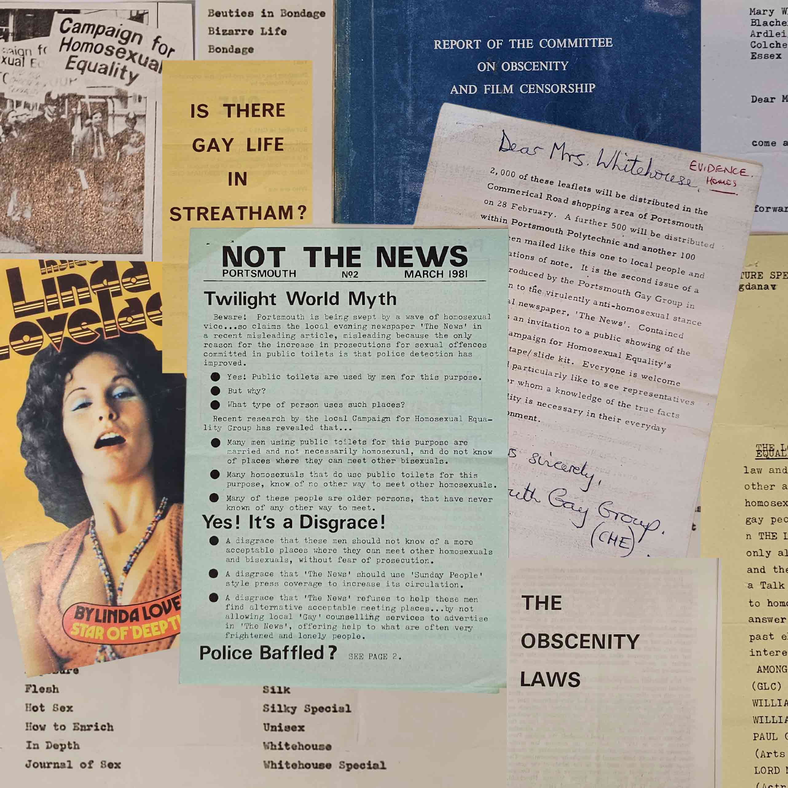 Material from the Dispatches from the Culture War exhibition