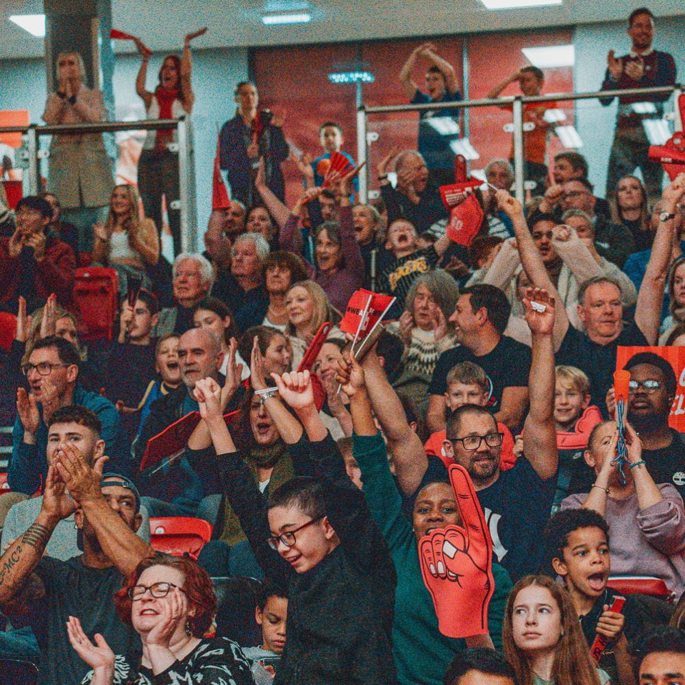 The crowd at the showpiece Rebels game 